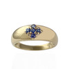 Bague d'occasion or 750 jaune saphirs - vue V1