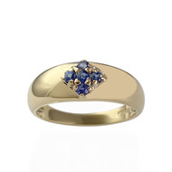 Bague d'occasion or 750 jaune saphirs