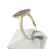 Bague d'occasion or 375 2 tons diamants - vue V2