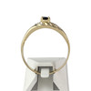 Bague d'occasion or 750 2 tons saphir diamants - vue V3