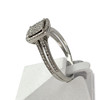 Bague d'occasion or 375 blanc diamants - vue V2