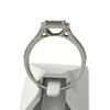 Bague d'occasion or 375 blanc diamants - vue V3