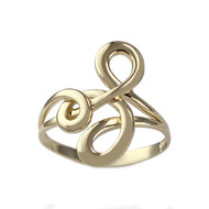 Bague d'occasion or 750 jaune