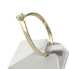Solitaire d'occasion or 750 jaune zirconia - vue V2