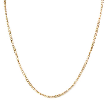 Chaîne d'occasion or 750 jaune maille gourmette 62 cm