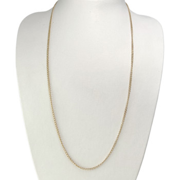 Chaîne d'occasion or 750 jaune maille gourmette 62 cm