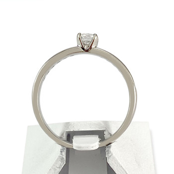 Tweedehands goud 750 witte diamanten ring