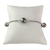 Bracelet d'occasion argent 925 perle de tahiti 19 cm - vue V1