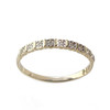 Bague demi tour d'occasion or 750 2 tons diamants - vue V1