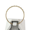 Bague demi tour d'occasion or 750 2 tons diamants - vue V3