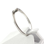 Solitaire d'occasion or 750 blanc diamant - vue 2