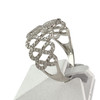 Bague d'occasion or 750 blanc diamants - vue V2