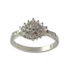 Bague d'occasion or 750 blanc diamants - vue V1