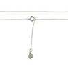 Collier d'occasion or 375 blanc diamants maille forçat 45 cm - vue V3