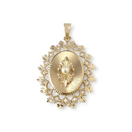 Pendentif d'occasion or 750 jaune perle de culture porte photo