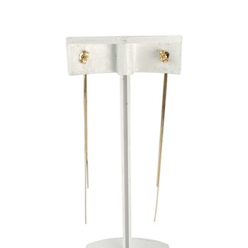 Boucles d'oreilles pendants d'occasion or 750 jaune