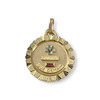 Médaille augis d'occasion 2 ors 750 diamant corindon synthétique - vue V1