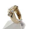 Bague d'occasion or 750 jaune diamants - vue V2