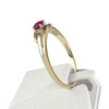 Bague d'occasion or 750 2 tons rubis - vue V2