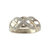 Bague d'occasion or 375 2 tons diamants - vue V1