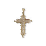 Pendentif croix d'occasion or 750 jaune - vue 1