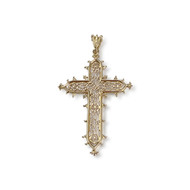Pendentif croix d'occasion or 750 jaune