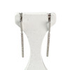 Boucles d'oreilles pendants d'occasion or 375 blanc diamants - vue V1