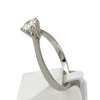 Solitaire d'occasion or 750 blanc diamant - vue V2