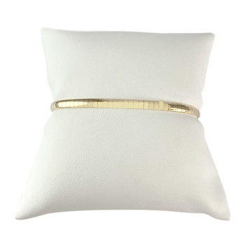 Bracelet d'occasion or 750 jaune maille oméga 19 cm