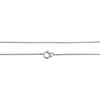 Collier d'occasion or 375 blanc maille forçat perle de tahiti diamants 42 cm - vue V3