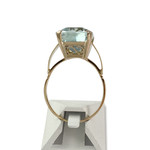 Bague d'occasion or 750 jaune aigue marine - vue 3