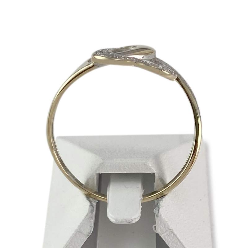 Bague endely d'occasion or 375 2 tons diamants - vue 3