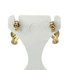 Boucles d'oreilles clous d'occasion or 750 2 tons saphirs - vue V3