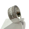 Bague d'occasion or 750 blanc diamants - vue V2