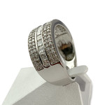 Bague d'occasion or 750 blanc diamants - vue 2