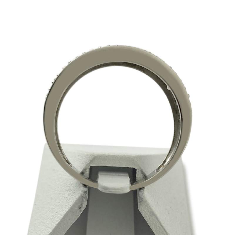 Bague d'occasion or 750 blanc diamants - vue 3
