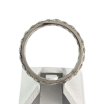 Tweedehands gouden 750 witte zirkonia ring