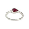 Bague d'occasion or 585 blanc rubis - vue V1