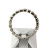 Bague d'occasion or 750 blanc zirconias - vue V3