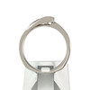 Bague d'occasion or 585 blanc diamants vert et blancs - vue V3