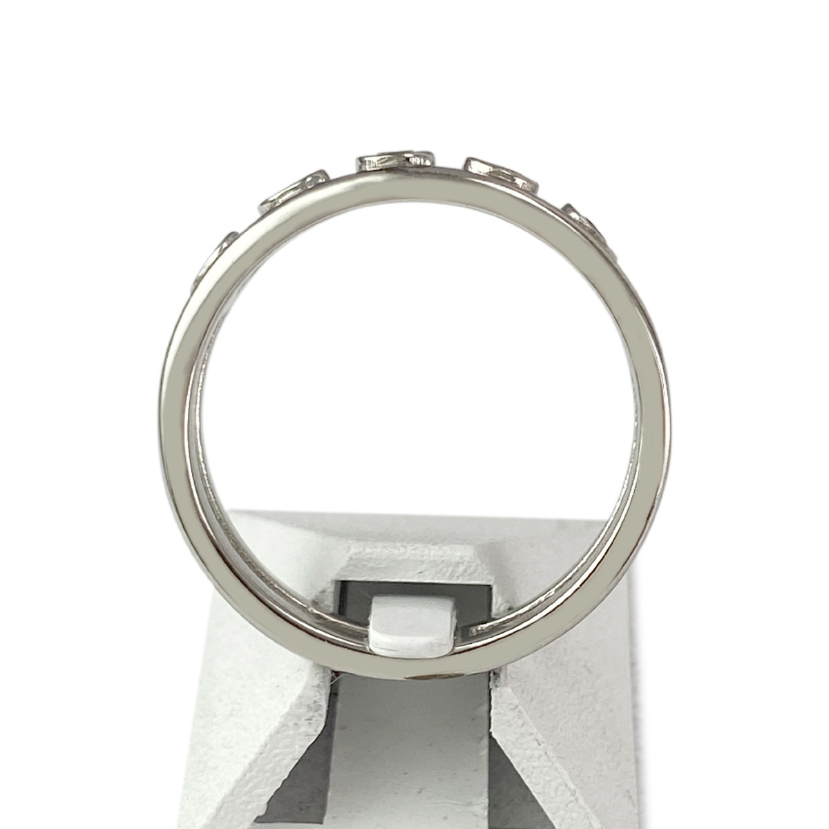 Bague d'occasion or 585 blanc diamants jaunes - vue 3