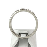 Second-hand ring in 585 white gold with yellow diamonds - view 3