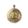 Pendentif d'occasion or 750 jaune porte pièce - vue V1