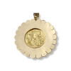 Pendentif d'occasion or 750 jaune porte pièce - vue V2