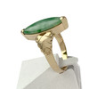Bague marquise d'occaison or 750 jaune jade - vue V2