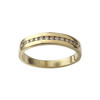 Bague d'occasion or 750 jaune diamants - vue V1