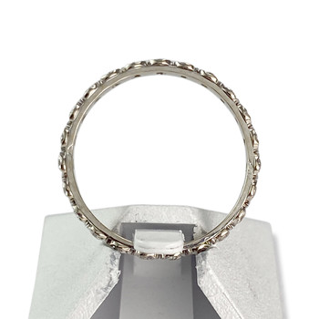 Bague d'occasion or 750 blanc diamants