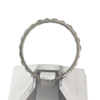 Tweedehands goud 750 witte diamanten ring