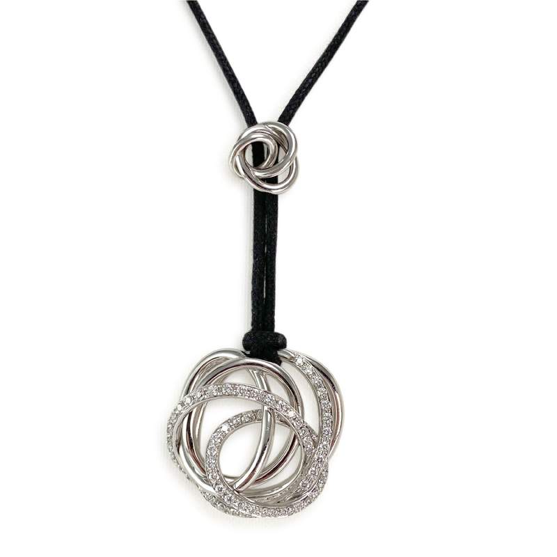 Collier Grisogono d'occasion en or blanc 750, diamants - vue 1