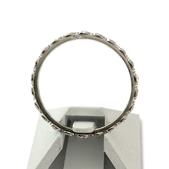 Bague d'occasion or 750 blanc diamants